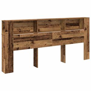 vidaXL Hoofdeinde kas met opslag 220 x 18,5 x 104,5 cm Bewerkt hout