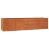 vidaXL Plantenbak verhoogd 320x80x77 cm cortenstaal roestig