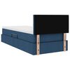 vidaXL Opbergbed met matras met matras Blauw 90 x 190 cm Bewerkt hout