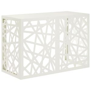 vidaXL Airconditioner hoes Wit 90 x 40 x 60 cm Staal