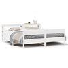 vidaXL Bedframe zonder matras massief grenenhout wit 200x200 cm