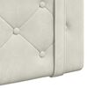 vidaXL Hangend Hoofdeinde Wandgemonteerd Cr&egrave;me 100 x 55 x 5 cm Fluweel