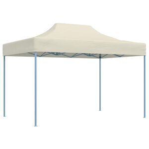 vidaXL Partytent 280 x 410 x 315 cm Cr&egrave;mekleurig Oxford Stof