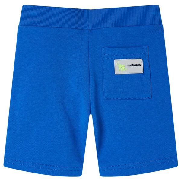 Kindershort met trekkoord 128 blauw