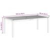 vidaXL Tuintafel 200x100x74 cm massief acaciahout