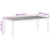 vidaXL Tuintafel 200x100x74 cm massief acaciahout
