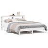 vidaXL Bedframe zonder matras massief grenenhout wit 150x200 cm