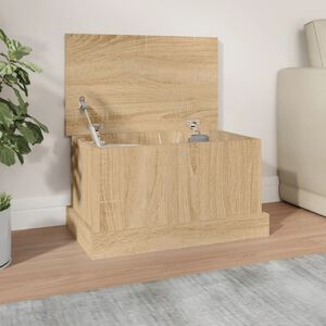 vidaXL Opbergbox Sonoma Eiken 50x30x28 cm Bewerkt Hout