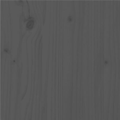 vidaXL Bedframe massief hout grijs 135x190 cm