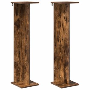 vidaXL Plantenstandaard Gerookte Eik 25 x 25,5 x 100,5 cm