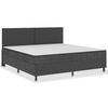 vidaXL Boxspringframe stof grijs 200x200 cm