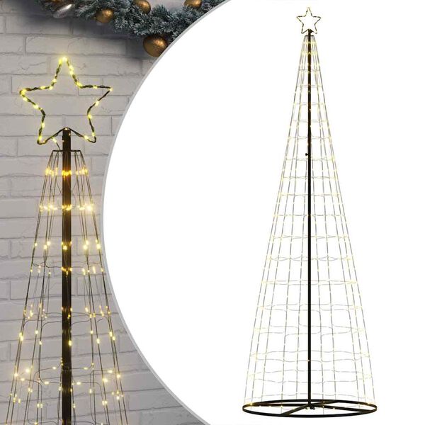 vidaXL LED-kerstboom 550 LEDs warm wit 300 cm