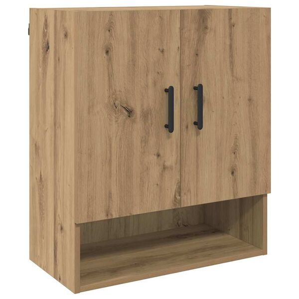 vidaXL Wandkast Artisan Eiken 60 x 31 x 70 cm Bewerkt hout