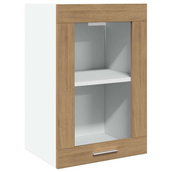 vidaXL Hangkast Lyon 40x31x60 cm bewerkt hout artisanaal eikenkleurig