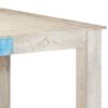 vidaXL Eettafel 180x90x76 cm massief mangohout wit