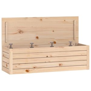 vidaXL Opbergbox 109x36,5x33 cm massief grenenhout