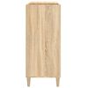 vidaXL Platenkast 84,5x38x89 cm bewerkt hout sonoma eikenkleurig