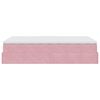 vidaXL Ottoman bed met matras 120x200cm fluweel roze