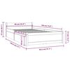 vidaXL Bedframe met lades 90x190 cm