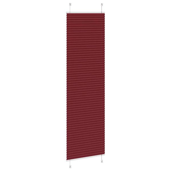 vidaXL Pliss&eacute; rolgordijn 60x200 cm stofbreedte 59,4 cm bordeauxrood