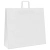 vidaXL Papieren zakken 250 st met hengsels 54x15x49 cm wit