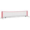 vidaXL Tennisnet Zwart en Rood 396 x 92 x 87 cm Polyester