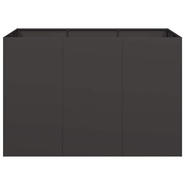 vidaXL Plantenbak 120x80x80 cm staal zwart