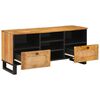 vidaXL TV-kast met lade Bruin 100 x 33 x 46 cm Massief Mango Hout