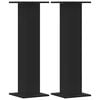 vidaXL Plantenstandaards 2 st 30x30x95 cm bewerkt hout zwart