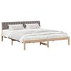 vidaXL Bedframe Bruin en taupe 180 x 200 cm Massief grenenhout