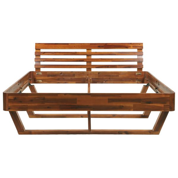 vidaXL Bedframe massief acaciahout 160x200 cm