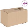 vidaXL Vouwdoos met opslag 50 pcs Naturel 24 x 13 x 13 cm Karton