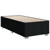 vidaXL Boxspring met matras stof zwart 90x190 cm