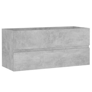 vidaXL Wastafelkast 100x38,5x45 cm bewerkt hout betongrijs