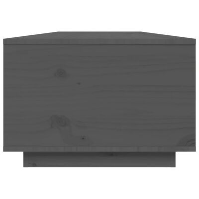 vidaXL Salontafel 80x50x35,5 cm massief grenenhout grijs