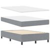 vidaXL Boxspringbed met matras Lichtgrijs 120 x 200 cm Stof