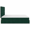 vidaXL Ottoman bed met matrassen 160x200cm fluweel donkergroen
