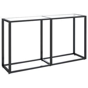 vidaXL Wandtafel 140x35x75,5 cm gehard glas transparant