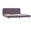 vidaXL Bedframe stof taupe 180x200 cm