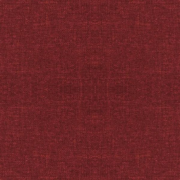 vidaXL Kruk met houten poten stof wijnrood