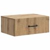 vidaXL Wandbeugel Bedkast met lade Artisanaal eiken 49 x 34,5 x 20 cm