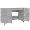 vidaXL Bureau 140x50x75 cm bewerkt hout betongrijs
