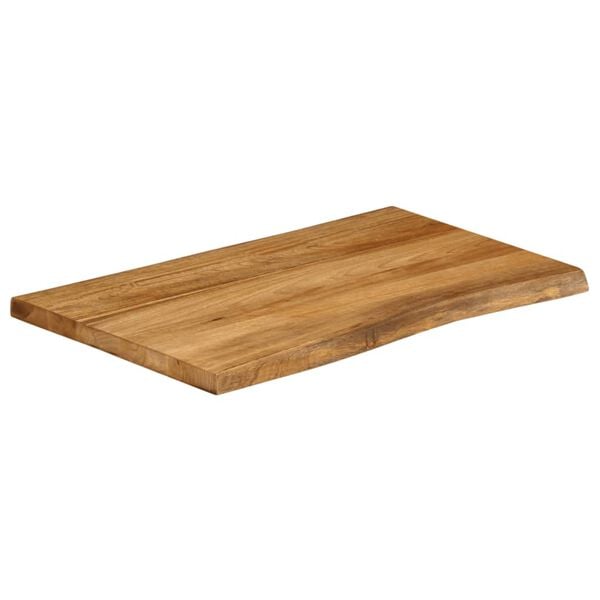 vidaXL Tafelblad met natuurlijke rand 90x60x2,5 cm massief mangohout