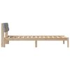 vidaXL Bedframe Bruin en lichtgrijs 90 x 190 cm Massief grenenhout