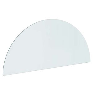 vidaXL Vuurplaats Glazen Plaat Doorzichtig 1200 x 500 mm Glas