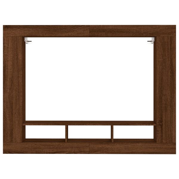 vidaXL Tv-meubel 152x22x113 cm bewerkt hout bruin eikenkleur