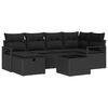 vidaXL Tuin Sofa Set met kussen met opslag poly rattan