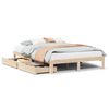 vidaXL Bedframe met lades massief grenenhout 150x200 cm
