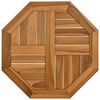 vidaXL Tafelblad achthoekig 50x50x2,5 cm massief teakhout