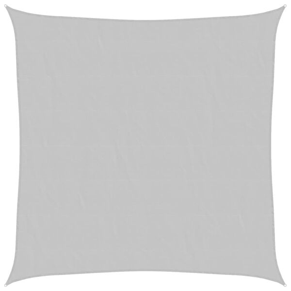 vidaXL Zonnezeil 3,6x3,6 m 100% polyester oxford lichtgrijs